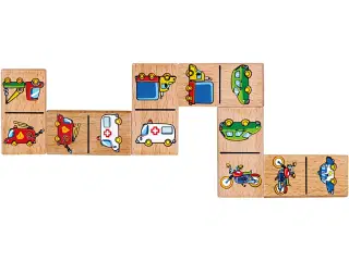 VIGA Domino til Børn, køretøjer, 28 brikker, 1 stk.