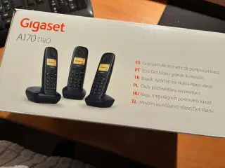 Fastnet telefon med 3 enheder