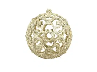 Julekuglesæt 100 stk. 3/4/6 cm guldfarvet