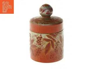 Dekorativ lågkrukke (str. Ø 10 cm længde 16,5 cm)