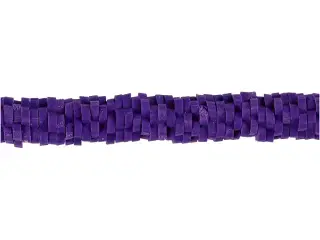 Lerperle, diam. 5-6 mm, hulstr. 2 mm, lilla, 145stk./ 1 pk.