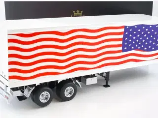 1:18 Semi Trailer 2 akslet Stars and Strips