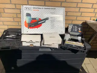 Sømpistoler3 stk , med masser af tilbehør