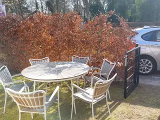 Kerteminde bord 130Ø m/ 6 stole