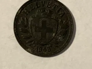 2 Rappen Switzerland 1943