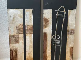 2 fine malerier fra Rye mål B 30+H90