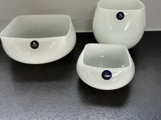 Royal copenhagen crystal hvide skåle 