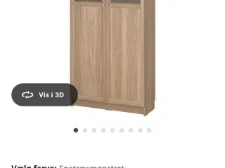 Billy Oxberg vitrineskab, som ny!