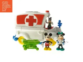 Mickeys klubhus ambulance med figurer fra Disney Junior tegneserien (str. 24,5x14,5 cm)