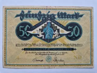 50 Mark Dortmund 1922