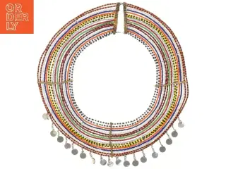 Traditionel afrikansk halskæde (str. Ø 28 cm)