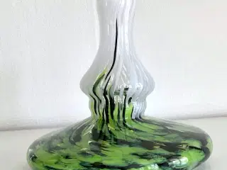 Flerfarvet Glas Vase