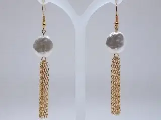 Elegante øreringe med en smuk kædekvast