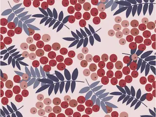 Elegante Rønnebærservietter, 33x33 cm, 20 stk.