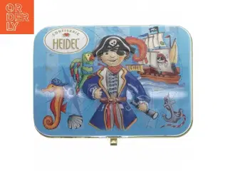 Blikæske med mini bowling sæt fra Heidel (str. 11,5x8 cm)