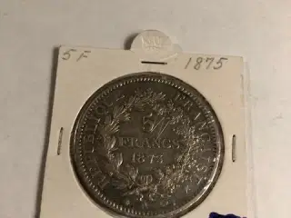 5 Francs 1875A France