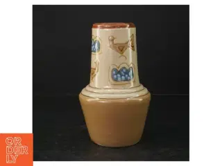 Keramik vase (str. Ø 7 cm. længde, 18 cm)