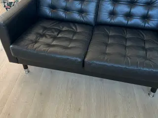 2 sofaer samt lænestol (narv ) læder