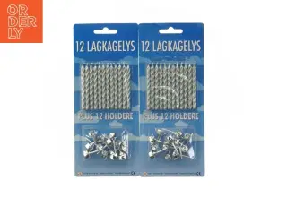 Lagkagelys og Holdere (str. 2 pakker er 12 styks i hver)