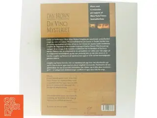 Da Vinci mysteriet af Dan Brown (Bog)