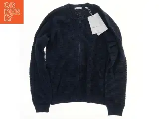 NY Mørkeblå cardigan med lynlås fra Knowledge Cotton Apparel (str. 158)