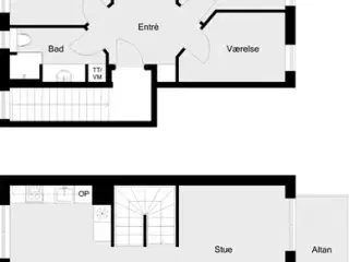 109 m2 lejlighed med altan/terrasse, Nivå, Frederiksborg