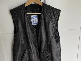 mc Læder vest aldrig brugt