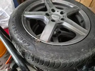 alu fælge med vinter dæk goodyear Ultragrip