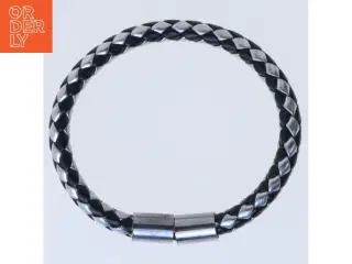 Flettet armbånd i gaveæske fra Mullers Guldsmedje (str. Ø 8 cm)