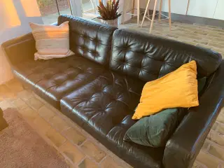 1 stk Lædersofa 