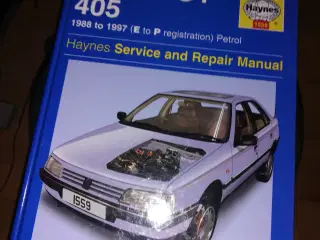 Haynes Peugeot 405 Håndbog 