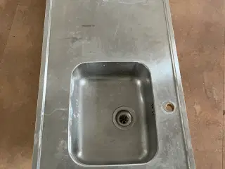 Rustfri bordplade / håndvask