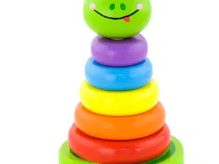 VIGA Stabelfrø i Træ - Lærende Stabeltårn