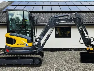 Eurotrac HE26-SR / fabriksny / Engcon rotortilt / Yanmar motor / skovlsæt