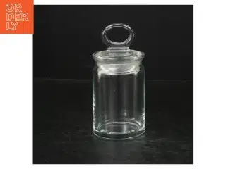 4 stk. Glas krukker med låg (str. 10 cm.)