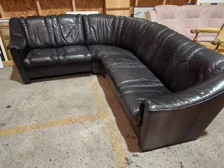 Hjørnesofa ægte læder