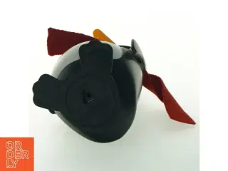 Legetøjspingvin sparegris med rød tørklæde (str. 17x8 cm)