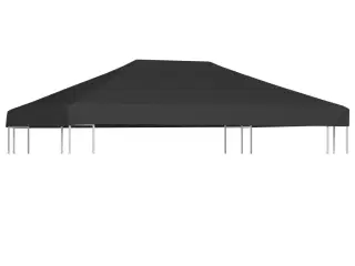 Pavillontopdække 310 g/m² 4 x 3 m grå