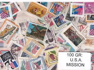 U.S.A. 100 g. Mission - Tæt Klip + Lidt afvaskede - Hjemkommet 1 - 3 - 22