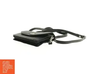 Sort Bon Go&#251;t Crossbody lædertaske med skulderrem (str. 16 x 11 cm)