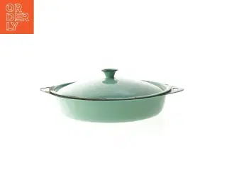 Vintage serveringsfad med låg (str. Ø 4,5x19 cm)