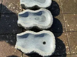 Granit vandfaldssten + pumpe