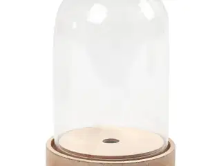 Klokke på træfod, H: 12,5 cm, diam. 8 cm, 1 pk.