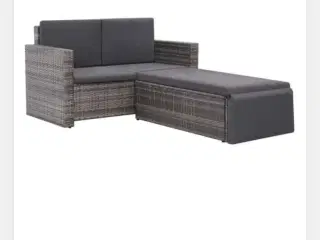 Havesofa med chaiselong