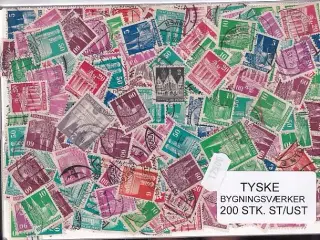 Tyske Bygningsværker. 200 Stk. St/ust.
