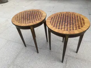 Lampeborde med intarsia 