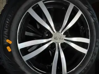 4 stk. Alufælge med pigdæk 205/60R16
