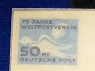DDR, 75 år weltpost,  afa  nr. 77.