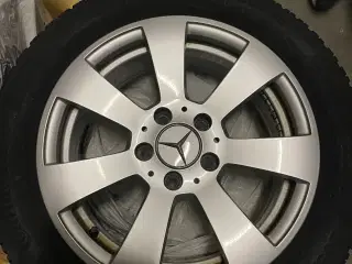 NYE Mercedes-alufælge med NY Continental vinterdæk