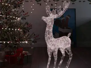 Julerensdyr XXL 180 cm 250 LED'er akryl varm hvid